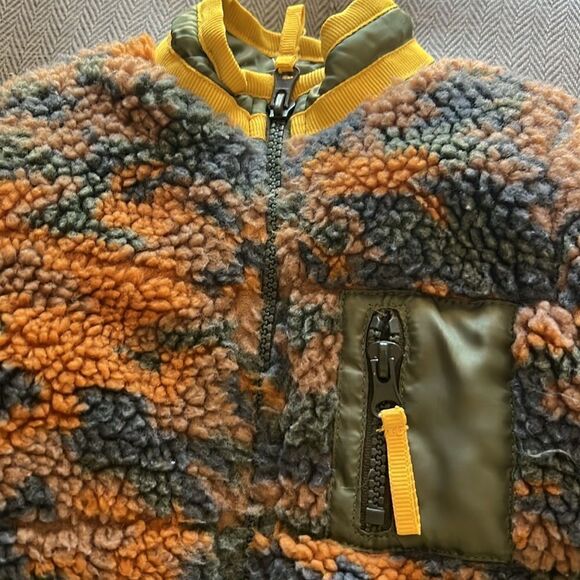 7 For All Mankind Camo Sherpa Coat 18M - Picture 4 of 8